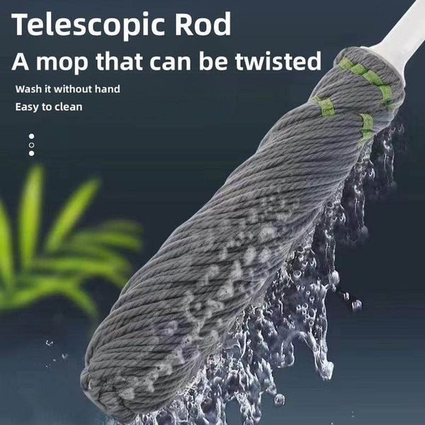 Squeeze Twist Mop Self Wringing Mop, Stainless Steel Handle (1 Pc) - dailyneed.life