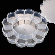 Round Compartment Plastic Storage Box (1 Pc) - dailyneed.life