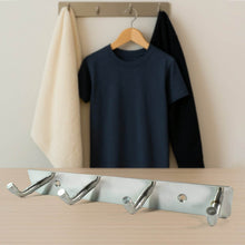 Stainless Steel Wall Mounted Coat 4 Hook Rack (20x3 / 1 Pc) - dailyneed.life