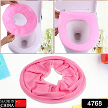 Bathroom Soft Thicker Warmer Stretchable Washable Cloth Toilet Seat Cover (1pc) - dailyneed.life