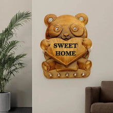 Cute Plastic Panda Key Holder, Wall Key Rack with 5 Hooks (1 Pc) - dailyneed.life
