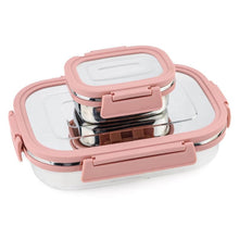 Premium Stainless Steel Leak Proof Air Tight Lunch Boxes (900ML+200ML Approx / 2 Pc Set) - dailyneed.life
