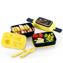 5621 Double Layer Lunch Box Stylish Lid Lunch Box With Fork & Spoon Lunch Box For Children School Lunch Box  - dailyneed.life