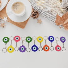 Evil Eye Rubber / Silicone Keychain (12 Pcs Set / Mix Color) - dailyneed.life