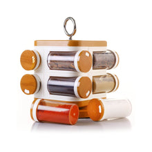 Ganesh Storewell Plastic Spice Rack - Set of 8 - dailyneed.life