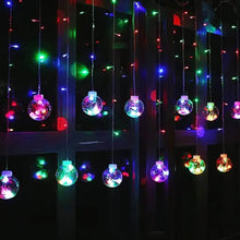 12 Wish Balls Window Curtain String Lights with 8 Flashing Modes Decoration for Home Decoration, Diwali & Wedding LED Christmas Light Indoor and Outdoor Light ,Festival Decoration (Plastic, Multi Color) - dailyneed.life