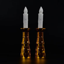 2pcs LED Candle Light Candles Flameless Lamp Indoor Window Decoration Wedding Party Decor Light, Diwali - dailyneed.life