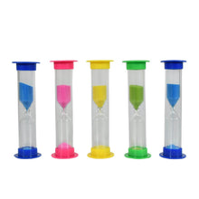 Plastic Hourglass Sand Timer Set – 3-Min Sand Clock for Kitchen, Office, School & Kids (5 Pc) - dailyneed.life