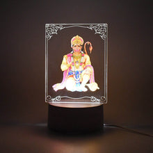 Beautiful 3D Lord Hanuman Frame with soft white light (1 Pc) - dailyneed.life