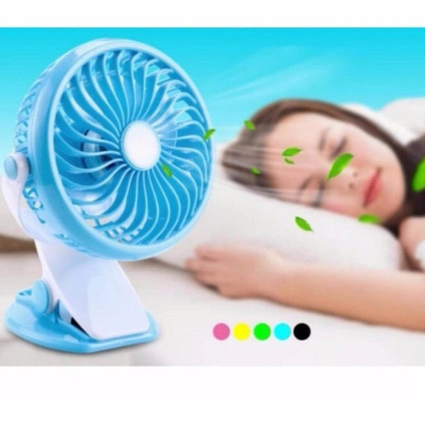Mini USB Clip Fan widely used in summers for cool down rooms and body purposes.(Battery Not Include) - dailyneed.life