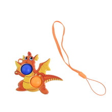 2-Bubble Dragon-Shaped Push Pop Fidget Toy with Strap (1 Pc) - dailyneed.life