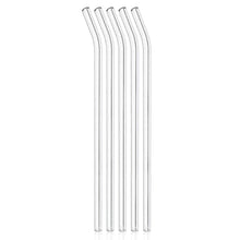 Reusable Glass Straws Clear Glass Drinking Straw 5Pc - dailyneed.life