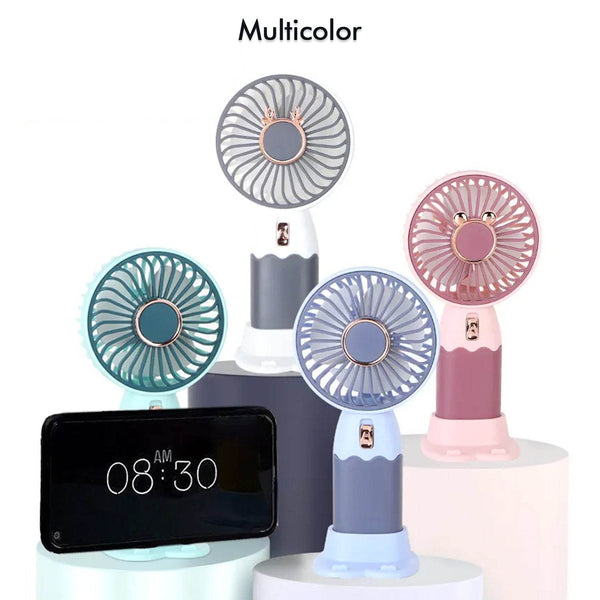 Mini Fan Rechargeable Table Fan Handheld Fan USB Fan Desk Fan Cooling Fan For Home , Office , Car, & Multi Use Fan (Battery Not Include) - dailyneed.life