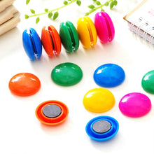 White Board Magnetic Particle Circle 2cm Color Magnetic Nail Household Teaching Magnet Strong Plastic Magnetic Buckle (Pack of 200pc) - dailyneed.life