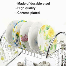 Stainless Steel 2 Layer Kitchen Dish Rack / Plate Cutlery Stand - dailyneed.life