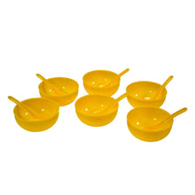 Plastic Soup Bowl & Spoon Set for Kitchen (6-Pcs) - dailyneed.life