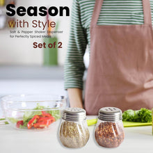 Apex Oregano & Chilli Flakes Dispenser Set – 2 Pcs Plastic Spice Shaker with Stainless Steel Lid - dailyneed.life