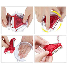 3 in 1 Multi Function Three Use Rotary Hanging Round Planer Peeler and Cutter Vegetable Slicer Kitchen Tools Kitchen Gadgets - dailyneed.life