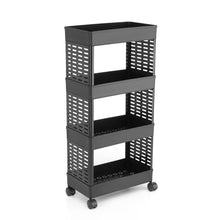 4-Layer Plastic Storage Rack with Wheels - dailyneed.life