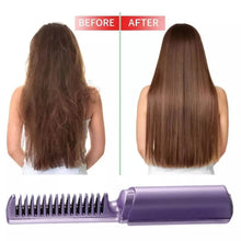 Rechargeable Mini Hair Straightener, Travel Portable USB Charging Cordless Hair Straightener Bursh, Three Temperature Adjustments Flat Iron Comb (1 Pc) - dailyneed.life