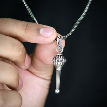 Silver Chain With Gada Pendant / Locket (1 Pc) - dailyneed.life