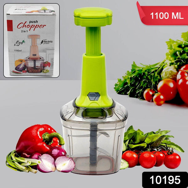 2in1 Press Vegetable Choppers for Kitchen (1100 ML) - dailyneed.life