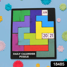 Wooden Daily Calendar Puzzle (Multicolor / 1 Set) - dailyneed.life