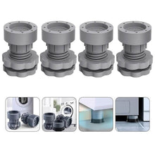 Plastic Washing Machine Vibration Feet , Adjustable Highly Non-Slip Support Anti Vibration Walk Shock Absorber Noise Cancelling Furniture Lifting Base (4 Pcs Set) - dailyneed.life