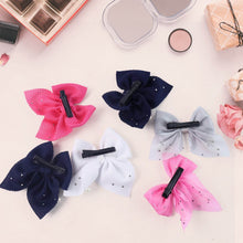 Hair Bow Knot Clip Suitable For Girls (12 Pc / Multicolour & Mix Design) Hair accessories - dailyneed.life