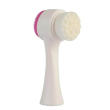 2 in 1 Facial Brush Cleansing | Manual Face Scrubber | Silicone Double-Sided Face Wash Brush for Sensitive, Delicate, Dry Skin (1 Pc) - dailyneed.life