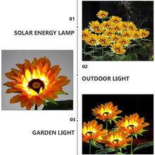 Garden Solar Sunflower Outdoor LED Light Inserted Ground Simulation Plant (4 Pcs Set) - dailyneed.life
