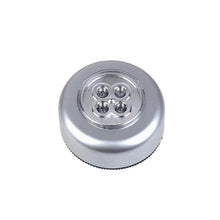 4 LED Battery-Powered Wireless Night Light Stick Tap Touch Lamp Stick-on Push Light for Closets, Cabinets, Counters, or Utility Rooms, Cordless Touch Light - dailyneed.life