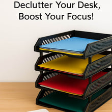4-Layer Multifunctional File Rack with Drawers for Office Desk - dailyneed.life