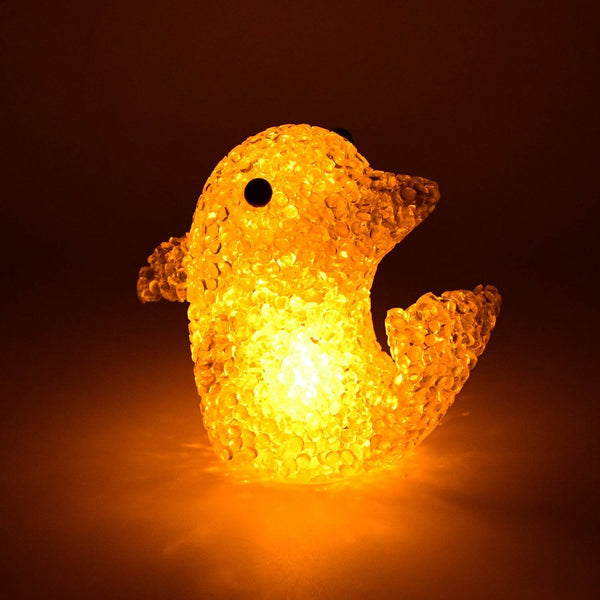 Dolphin Shape Crystal LED Night Light Lamp – Cute Glowing Animal Decorative Light (1 Pc) - dailyneed.life