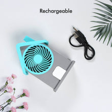 Mini House Fan House Design Rechargeable Portable Personal Desk Fan For Home , Office & Kids Use (Battery Not Include) - dailyneed.life