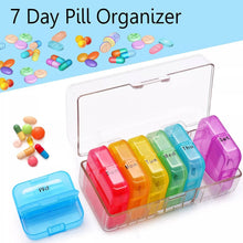 Weekly 7 Day Rainbow Color Pill Organizer Box - dailyneed.life