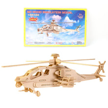 3D Wooden Helicopter Puzzle DIY Model Kit (1 Set) - dailyneed.life