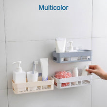 ABS Plastic Shower Corner Caddy Basket Shelf Rack with Wall Mounted Suction Cup for Bathroom Kitchen - dailyneed.life