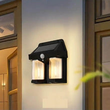 Outdoor Solar Wall Lamp Outdoor Waterproof High Quality Lamp Induction Garden Lamp Garden Villa Night Lamp Double Lamp Light (1 Pc) - dailyneed.life