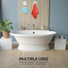 Earth Star Self Adhesive Plastic Wall Hook (12 Pc) - dailyneed.life