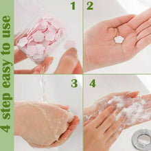 Mini Portable Travel Soap Paper Sheets Flower Shape (100 Pcs Set Approx / Mix Color) - dailyneed.life
