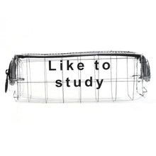 Transparent Pencil Pouch With Zipper (1 Pc) - dailyneed.life