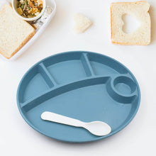 Plastic Food Plates / Biodegradable 5 Compartment Plate With Spoon for Food Snacks / Nuts / Desserts Plates for Kids, Reusable Plates for Outdoor, Camping, BPA-free (1 Pc) - dailyneed.life