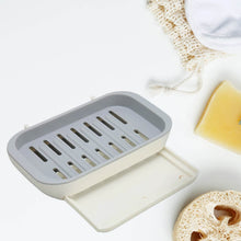 Bathroom Soap Holder, Soap Dish Container, Soap Case for Water Draining, Soap Holder Tray with Adhesive Sticker ,Sabudani - dailyneed.life