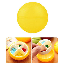 Portable Round Shape 4 Compartments Pill Box (1 Pc / With Brown Box) - dailyneed.life