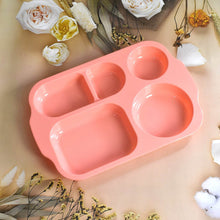 Unbreakable Plastic Food Plates / Biodegradable 5 Compartment Square Plate for Food - dailyneed.life