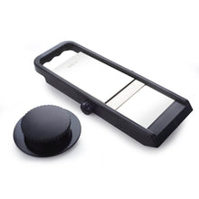 Ganesh Adjustable Plastic Slicer, 1-Piece, Black / Silver - dailyneed.life