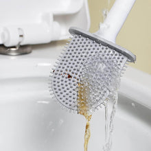 Silicone Toilet Brush with Holder Stand for Bathroom Cleaning - dailyneed.life