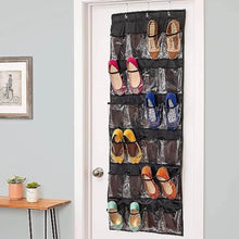 24 Grid Over the Door Shoe Organizer Rack Hanging Storage Space Saver (1 Pc) - dailyneed.life