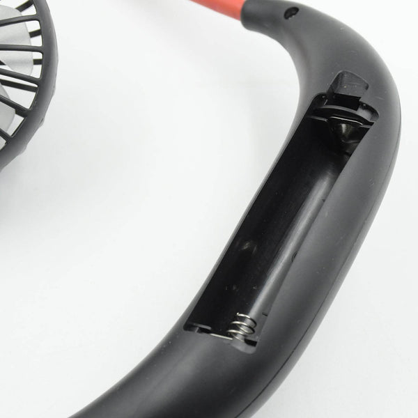 Hand Free Personal Fan - Portable USB Battery Rechargeable With Battery Comaprtment Mini Fan - Headphone Design Wearable Neckband Fan Necklance Fan Cooler Fan for Home, Sport, Camping, Beach, Travel, Office (Battery Not Included) - dailyneed.life